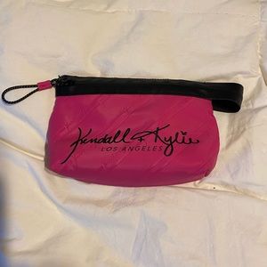 Kendall and Kylie pink and black make up bag